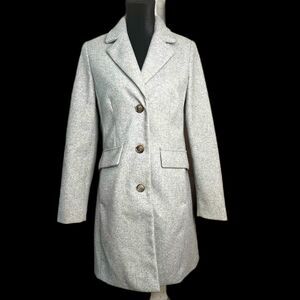 Laundry By Shelli Segal | Elegant Gray Dress Coat | Size Small